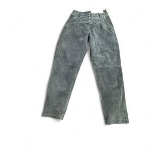 Vintage Grey Suede Trousers